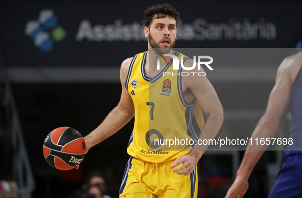 Will McDowell-White plays during the match between FC Barcelona and Alba Berlin, corresponding to week 2 of the Turkish Airlines Euroleague,...