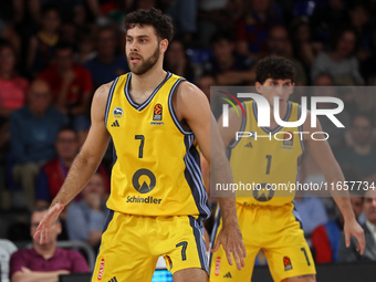 Will McDowell-White plays during the match between FC Barcelona and Alba Berlin, corresponding to week 2 of the Turkish Airlines Euroleague,...