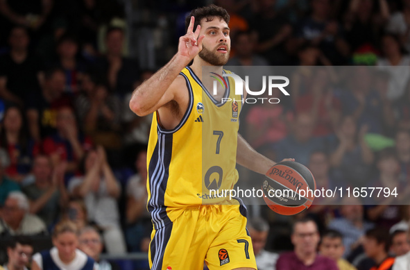 Will McDowell-White plays during the match between FC Barcelona and Alba Berlin, corresponding to week 2 of the Turkish Airlines Euroleague,...