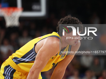 Gabriele Procida plays during the match between FC Barcelona and Alba Berlin, corresponding to week 2 of the Turkish Airlines Euroleague, at...