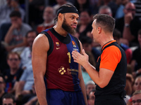 Justin Anderson plays during the match between FC Barcelona and Alba Berlin, corresponding to week 2 of the Turkish Airlines Euroleague, at...