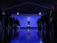 President of Poland Andrzej Duda speaks at the press conference during the Arraiolos Group meeting at the Wawel Royal Castle in Krakow, Pola...