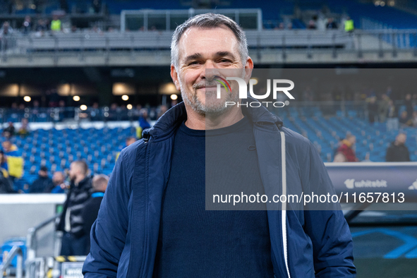 Willy Sagnol is looking  during the  UEFA Nations League 2024 League B Group B1 match between Ukraine and Georgia , at the Poznan Arena in P...