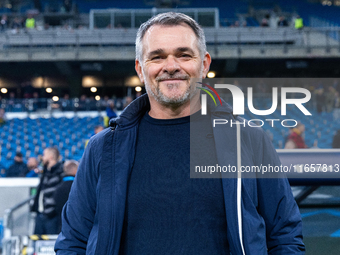 Willy Sagnol is looking  during the  UEFA Nations League 2024 League B Group B1 match between Ukraine and Georgia , at the Poznan Arena in P...