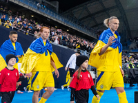 Yukhym Konoplia, Maksym Talovierov during the  UEFA Nations League 2024 League B Group B1 match between Ukraine and Georgia , at the Poznan...