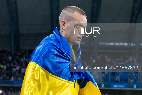 Mykhailo Mudryk during the  UEFA Nations League 2024 League B Group B1 match between Ukraine and Georgia , at the Poznan Arena in Poznan, Po...