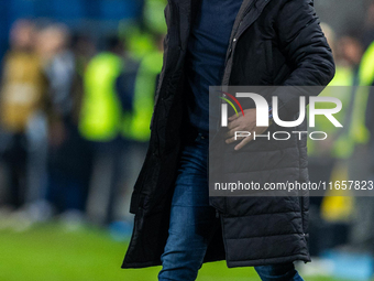 Willy Sagnol is looking  during the  UEFA Nations League 2024 League B Group B1 match between Ukraine and Georgia , at the Poznan Arena in P...