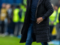 Willy Sagnol is looking  during the  UEFA Nations League 2024 League B Group B1 match between Ukraine and Georgia , at the Poznan Arena in P...