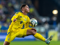 Georgiy Sudakov is playing  during the  UEFA Nations League 2024 League B Group B1 match between Ukraine and Georgia , at the Poznan Arena i...