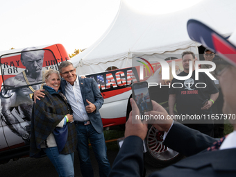 Former Trump National Security Advisor and retired three-star Lt. Gen. Michael Flynn speaks at the annual Rod of Iron Festival in Greeley, P...