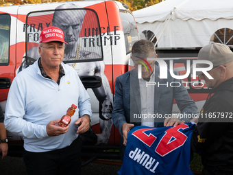 Former Trump National Security Advisor and retired three-star Lt. Gen. Michael Flynn speaks at the annual Rod of Iron Festival in Greeley, P...