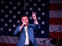 Chris Darlington at the Rod of Iron Festival in Greeley, Pennsylvania, on October 11, 2024, where a showing of the documentary ''Flynn'' was...