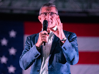 Former Trump National Security Advisor and retired three-star Lt. Gen. Michael Flynn speaks at the annual Rod of Iron Festival in Greeley, P...