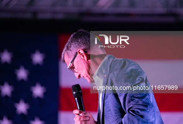 Former Trump National Security Advisor and retired three-star Lt. Gen. Michael Flynn speaks at the annual Rod of Iron Festival in Greeley, P...