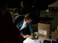 Michael Flynn at the annual Rod of Iron Festival in Greeley, Pennsylvania, on October 11, 2024, where a showing of the documentary ''Flynn''...