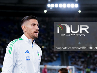 Lorenzo Pellegrini of Italy looks on during the UEFA Nations League 2024/25 League A Group A2 match between Italy and Belgium at Stadio Olim...