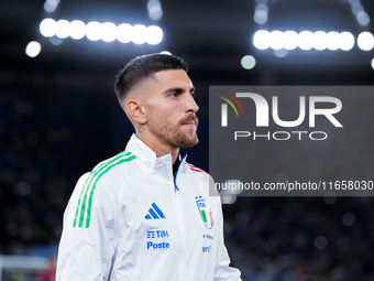 Lorenzo Pellegrini of Italy looks on during the UEFA Nations League 2024/25 League A Group A2 match between Italy and Belgium at Stadio Olim...