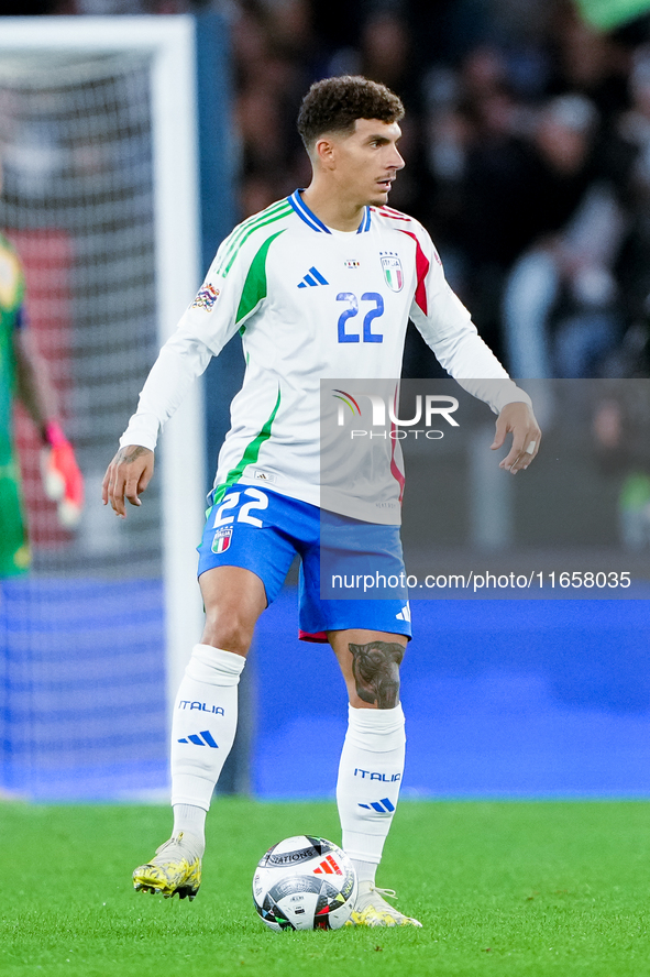 Giovanni Di Lorenzo of Italy during the UEFA Nations League 2024/25 League A Group A2 match between Italy and Belgium at Stadio Olimpico on...