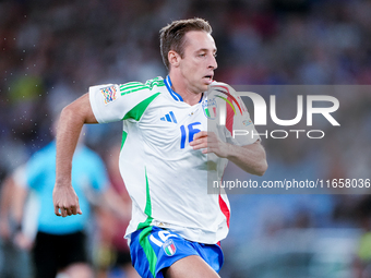 Davide Frattesi of Italy during the UEFA Nations League 2024/25 League A Group A2 match between Italy and Belgium at Stadio Olimpico on Octo...