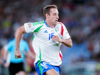 Davide Frattesi of Italy during the UEFA Nations League 2024/25 League A Group A2 match between Italy and Belgium at Stadio Olimpico on Octo...