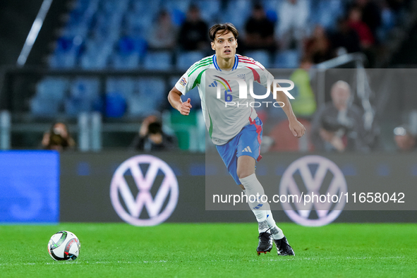 Samuele Ricci of Italy during the UEFA Nations League 2024/25 League A Group A2 match between Italy and Belgium at Stadio Olimpico on Octobe...