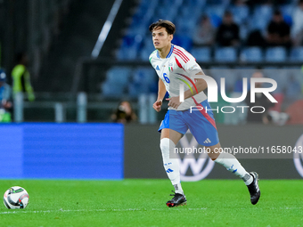 Samuele Ricci of Italy during the UEFA Nations League 2024/25 League A Group A2 match between Italy and Belgium at Stadio Olimpico on Octobe...