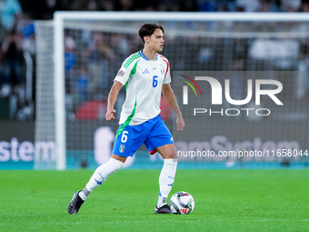 Samuele Ricci of Italy during the UEFA Nations League 2024/25 League A Group A2 match between Italy and Belgium at Stadio Olimpico on Octobe...