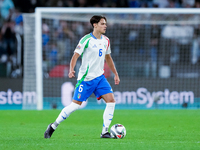 Samuele Ricci of Italy during the UEFA Nations League 2024/25 League A Group A2 match between Italy and Belgium at Stadio Olimpico on Octobe...