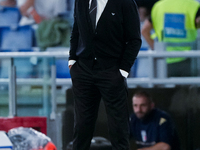 Luciano Spalletti head coach of Italy looks on during the UEFA Nations League 2024/25 League A Group A2 match between Italy and Belgium at S...