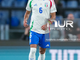 Samuele Ricci of Italy during the UEFA Nations League 2024/25 League A Group A2 match between Italy and Belgium at Stadio Olimpico on Octobe...