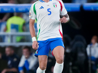 Riccardo Calafiori of Italy during the UEFA Nations League 2024/25 League A Group A2 match between Italy and Belgium at Stadio Olimpico on O...