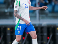 Alessandro Bastoni of Italy during the UEFA Nations League 2024/25 League A Group A2 match between Italy and Belgium at Stadio Olimpico on O...