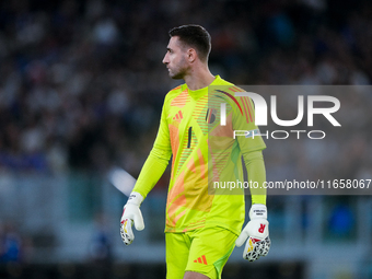 Koen Casteels of Belgium looks on during the UEFA Nations League 2024/25 League A Group A2 match between Italy and Belgium at Stadio Olimpic...