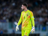 Koen Casteels of Belgium looks on during the UEFA Nations League 2024/25 League A Group A2 match between Italy and Belgium at Stadio Olimpic...