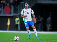 Lorenzo Pellegrini of Italy during the UEFA Nations League 2024/25 League A Group A2 match between Italy and Belgium at Stadio Olimpico on O...