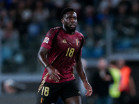 Orel Mangala of Belgium during the UEFA Nations League 2024/25 League A Group A2 match between Italy and Belgium at Stadio Olimpico on Octob...