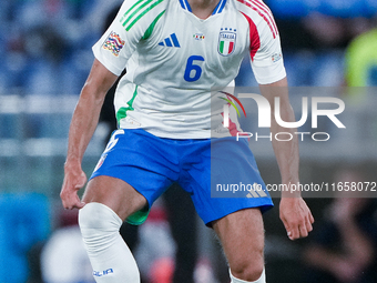 Samuele Ricci of Italy during the UEFA Nations League 2024/25 League A Group A2 match between Italy and Belgium at Stadio Olimpico on Octobe...