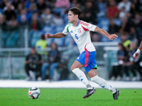 Samuele Ricci of Italy during the UEFA Nations League 2024/25 League A Group A2 match between Italy and Belgium at Stadio Olimpico on Octobe...