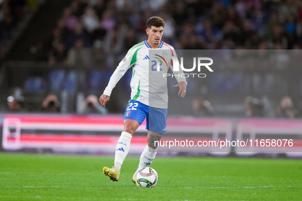 Giovanni Di Lorenzo of Italy during the UEFA Nations League 2024/25 League A Group A2 match between Italy and Belgium at Stadio Olimpico on...