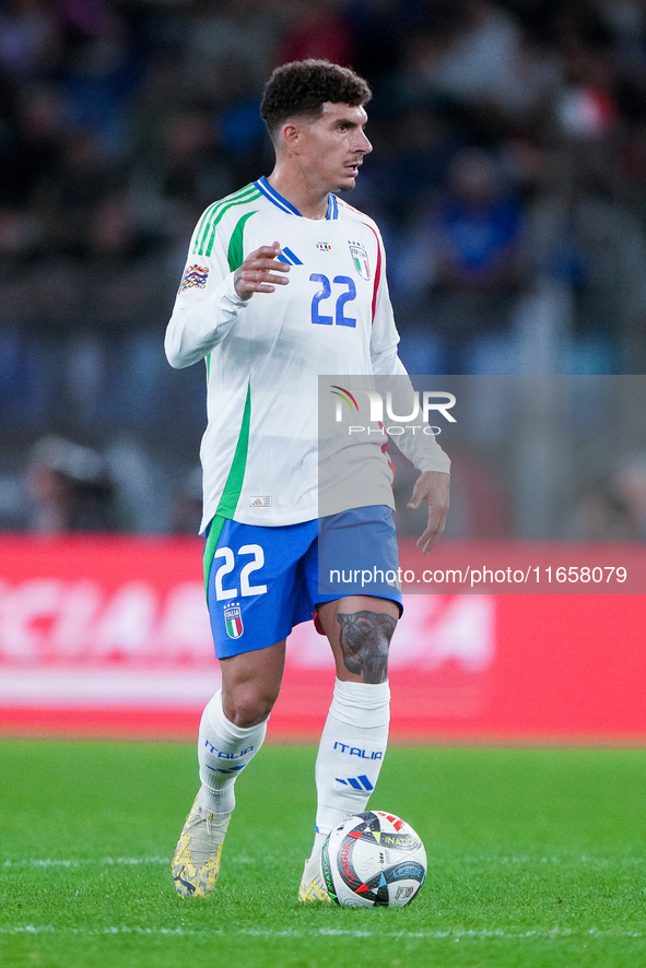 Giovanni Di Lorenzo of Italy during the UEFA Nations League 2024/25 League A Group A2 match between Italy and Belgium at Stadio Olimpico on...