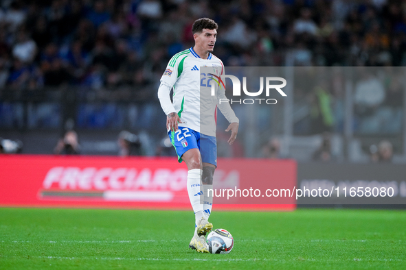 Giovanni Di Lorenzo of Italy during the UEFA Nations League 2024/25 League A Group A2 match between Italy and Belgium at Stadio Olimpico on...