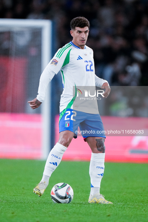 Giovanni Di Lorenzo of Italy during the UEFA Nations League 2024/25 League A Group A2 match between Italy and Belgium at Stadio Olimpico on...