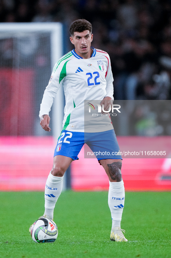 Giovanni Di Lorenzo of Italy during the UEFA Nations League 2024/25 League A Group A2 match between Italy and Belgium at Stadio Olimpico on...