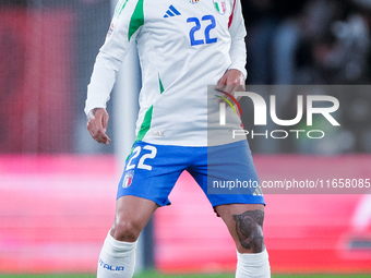 Giovanni Di Lorenzo of Italy during the UEFA Nations League 2024/25 League A Group A2 match between Italy and Belgium at Stadio Olimpico on...