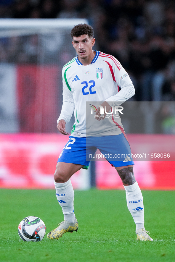 Giovanni Di Lorenzo of Italy during the UEFA Nations League 2024/25 League A Group A2 match between Italy and Belgium at Stadio Olimpico on...