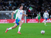 Andrea Cambiaso of Italy during the UEFA Nations League 2024/25 League A Group A2 match between Italy and Belgium at Stadio Olimpico on Octo...