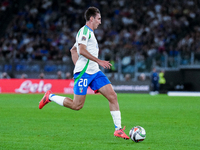 Andrea Cambiaso of Italy during the UEFA Nations League 2024/25 League A Group A2 match between Italy and Belgium at Stadio Olimpico on Octo...