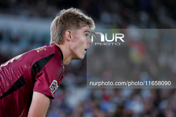 Charles De Ketelaere of Belgium looks on during the UEFA Nations League 2024/25 League A Group A2 match between Italy and Belgium at Stadio...