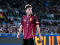 Maxim De Cuyper of Belgium looks on during the UEFA Nations League 2024/25 League A Group A2 match between Italy and Belgium at Stadio Olimp...