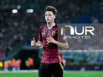 Maxim De Cuyper of Belgium looks on during the UEFA Nations League 2024/25 League A Group A2 match between Italy and Belgium at Stadio Olimp...